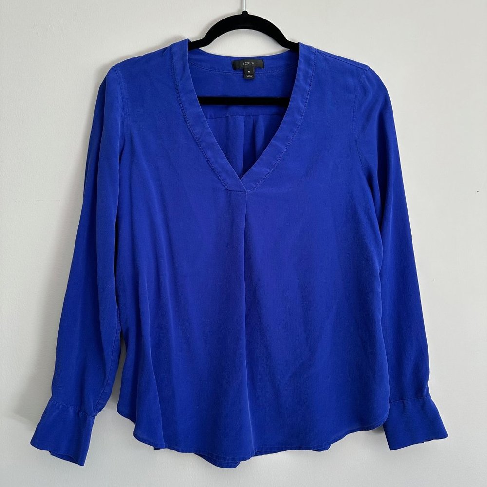 J. Crew 100% Silk Blouse, Size 6